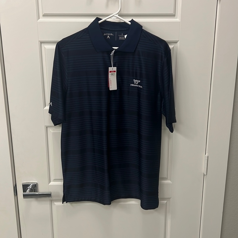 Antigua large Virginia Tech polo